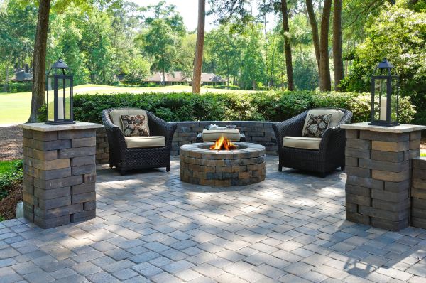 Fire Pit Installation in Hilliard